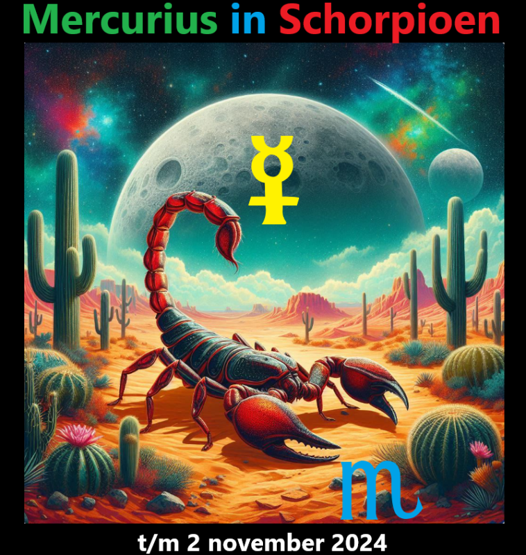 Mercurius in Schorpioen - 13 oktober 2024