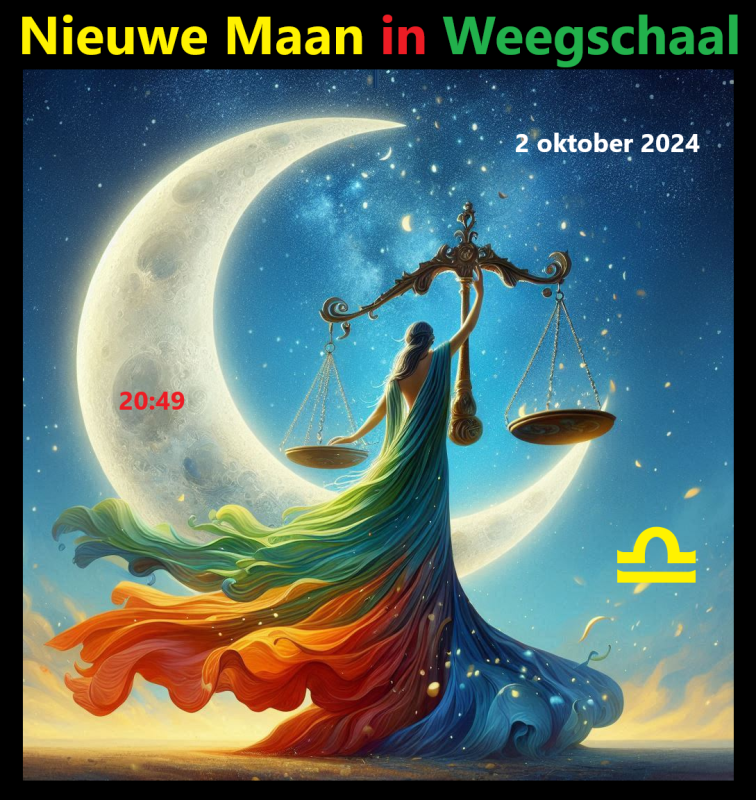 Nieuwe Maan in Weegschaal - 2 oktober 2024