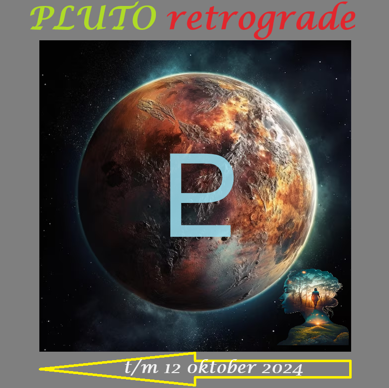 Pluto retograde in Waterman- mei 2024